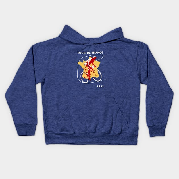 Cycling Tour De France Vintage I Kids Hoodie by inkstyl